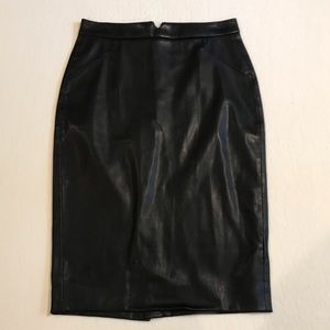 Philosophy faux leather skirt. Size 2, worn once!